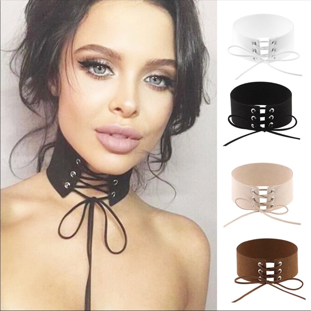 Lace Up Choker